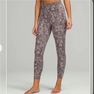 Like new align lululemon leggings camo lunar rock multi size 2 25” inseam
